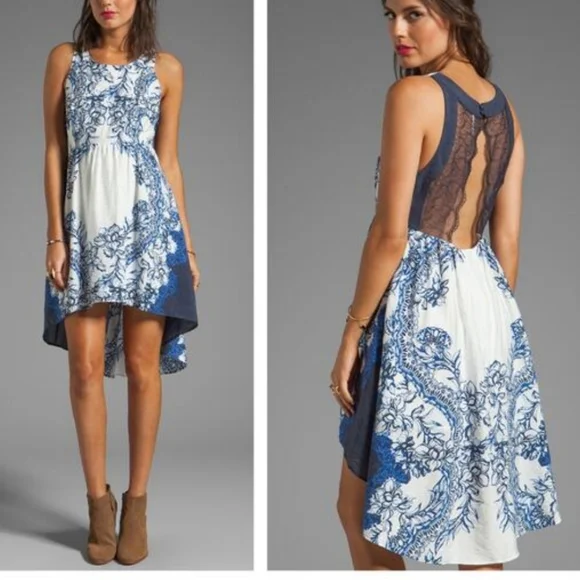 Free People Indigo Combo Dress - Picture 6 of 6